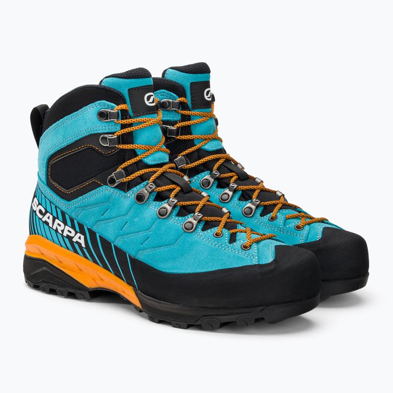 Férfi túrabakancs SCARPA Mescalito TRK GTX türkiz-fekete 61050 4