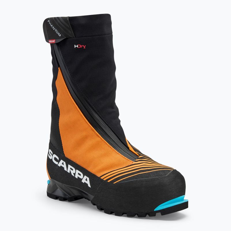 Férfi magas alpin csizma SCARPA Phantom 6000 fekete/ élénk narancssárga