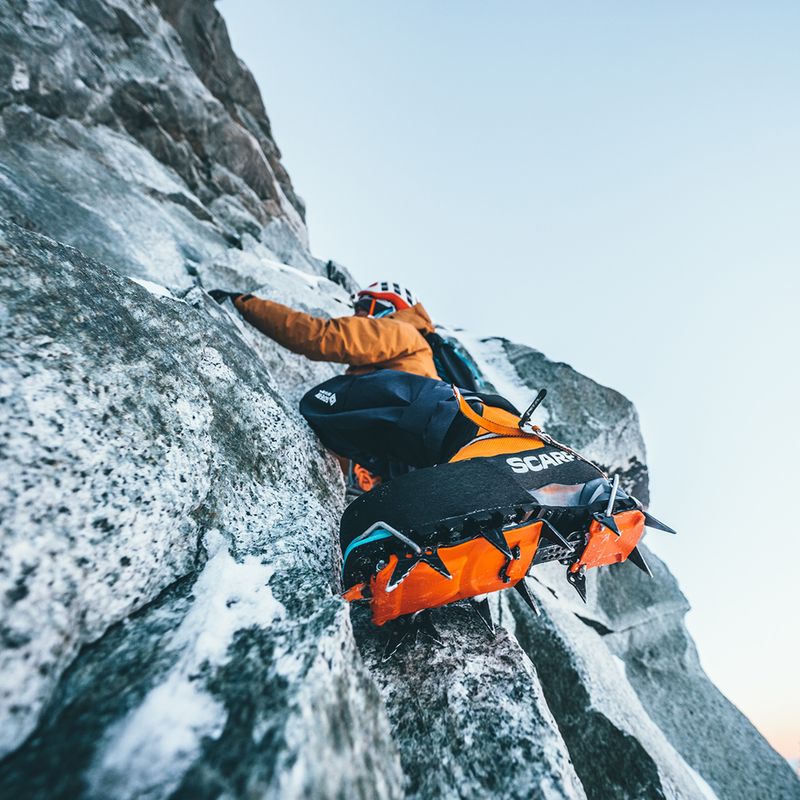 Férfi magas alpin csizma SCARPA Phantom 6000 fekete/ élénk narancssárga 12