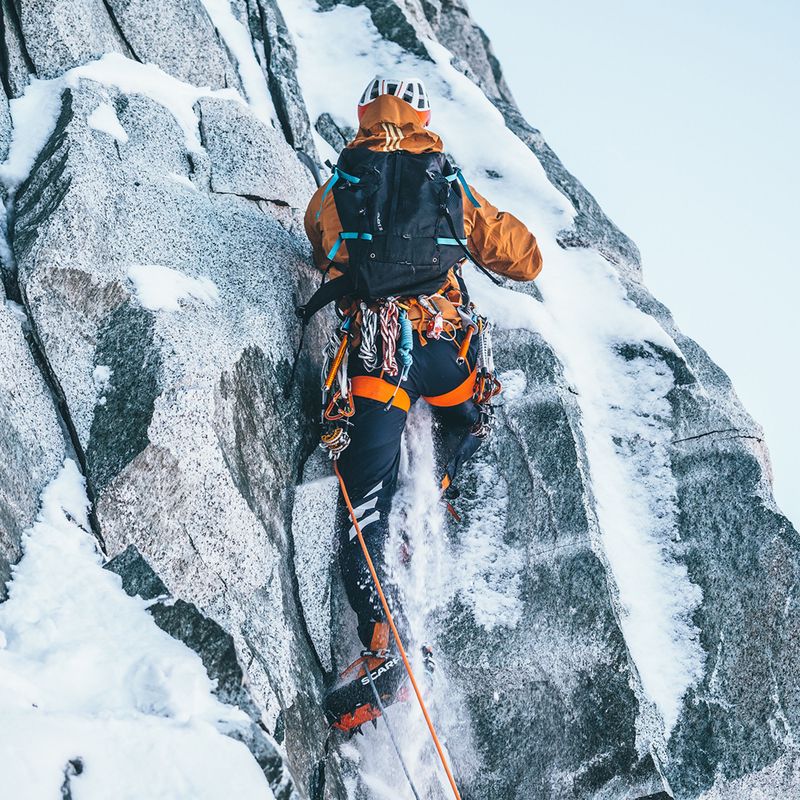 Férfi magas alpin csizma SCARPA Phantom 6000 fekete/ élénk narancssárga 14