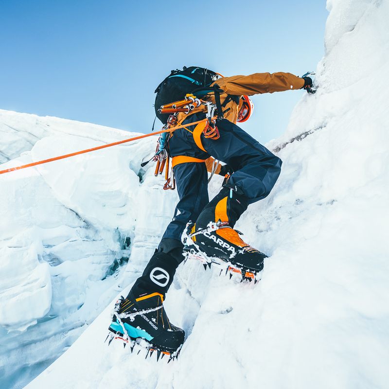 Férfi magas alpin csizma SCARPA Phantom 6000 fekete/ élénk narancssárga 17