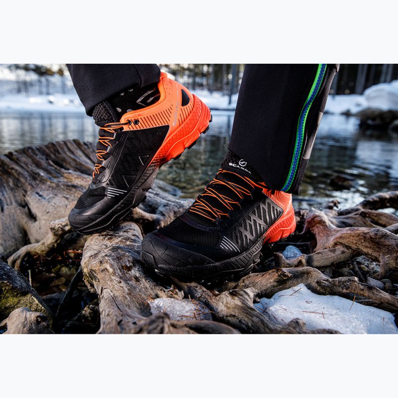 Férfi futócipő SCARPA Spin Ultra GTX orange fluo/black 9