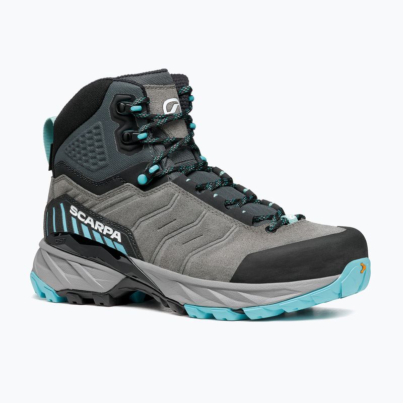 Női trekking cipő SCARPA Rush TRK GTX midgray/aqua 8