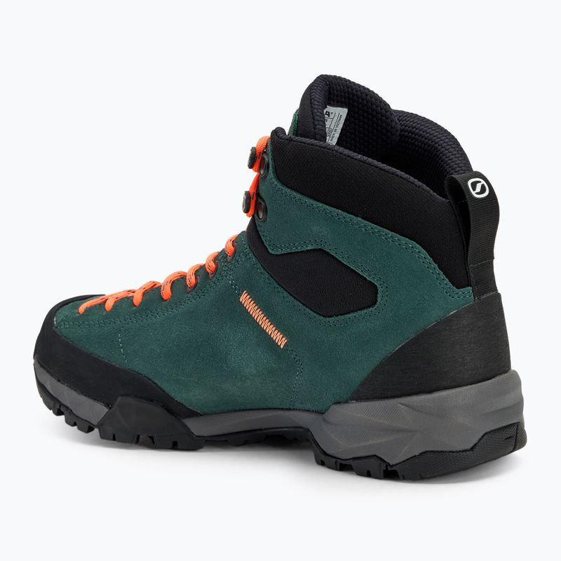 Női trekking cipő SCARPA Mojito Hike GTX botanic green/orange pop 3