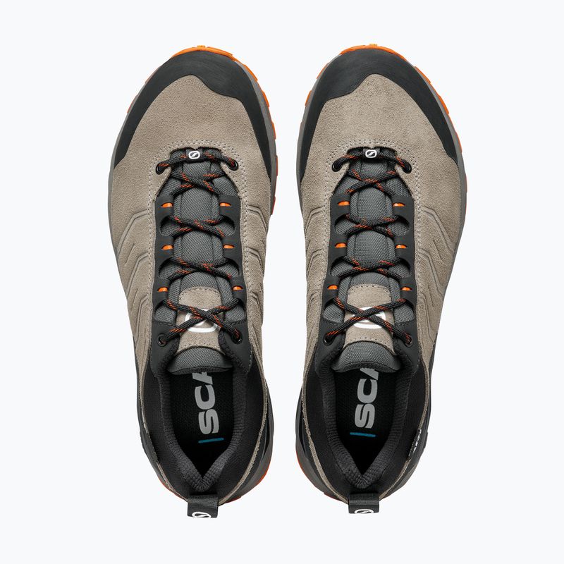 Férfi túrabakancs SCARPA Rush Trail GTX taupe/mango 15