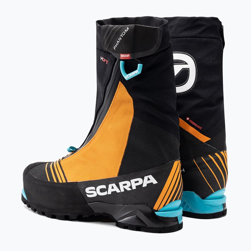 Scarpa Phantom Tech HD fekete/világos narancssárga férfi magashegyi bakancsok 3