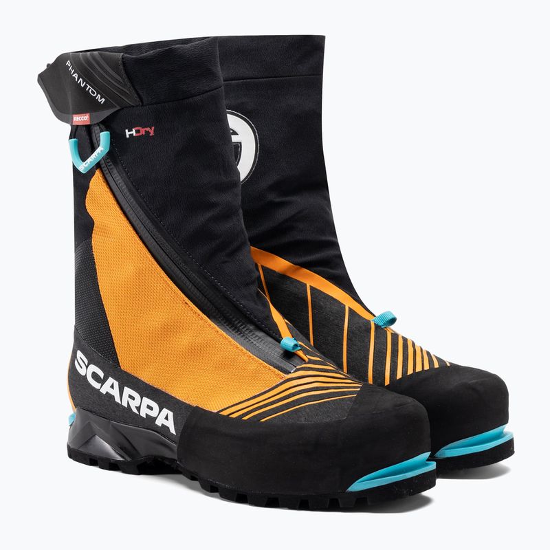 Scarpa Phantom Tech HD fekete/világos narancssárga férfi magashegyi bakancsok 4