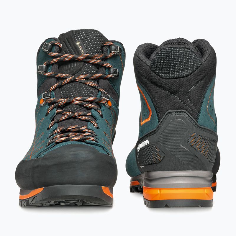 Férfi túrabakancs SCARPA Zodiac TRK GTX petrol/rust orange 8