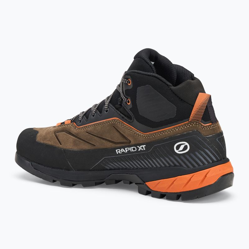 Férfi közelítő cipő SCARPA Rapid Xt Mid Gtx caribou / rust orange 3