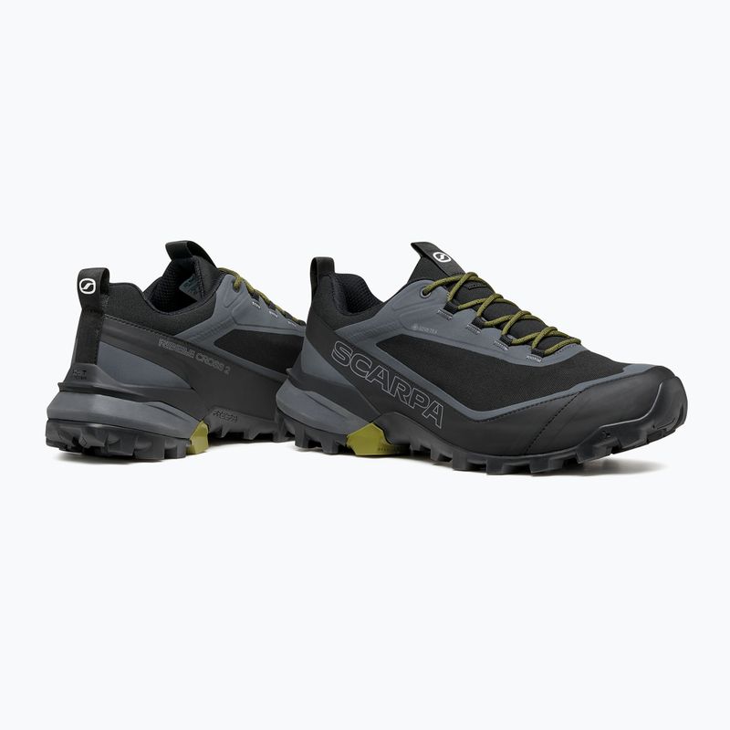 Férfi trekking cipők SCARPA Ribelle Cross 2 GTX black/olive 11