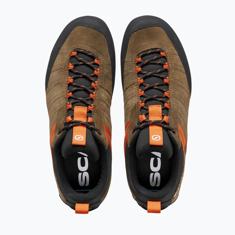 Férfi túracipők SCARPA Crux 2 caribou/rust orange 5