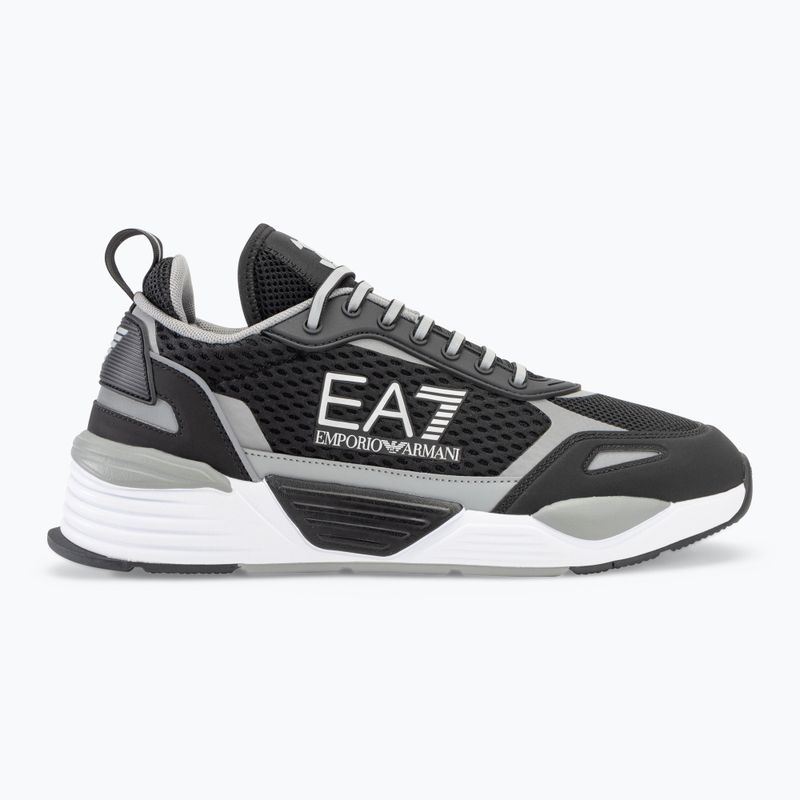 EA7 Emporio Armani Ace Runner Mesh fekete/ ezüst cipő 2