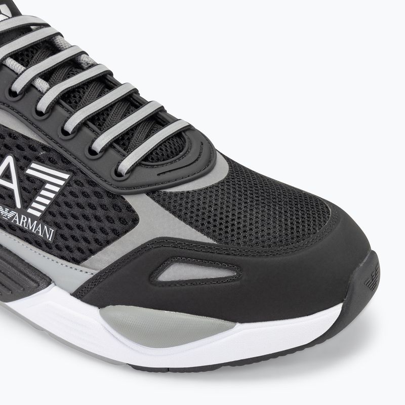 EA7 Emporio Armani Ace Runner Mesh fekete/ ezüst cipő 7