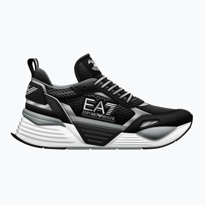 EA7 Emporio Armani Ace Runner Mesh fekete/ ezüst cipő 8