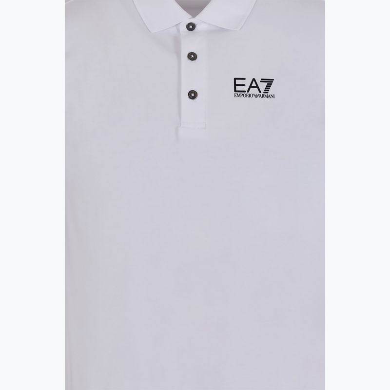 Férfi galléros póló EA7 Emporio Armani Train Visibility white 3
