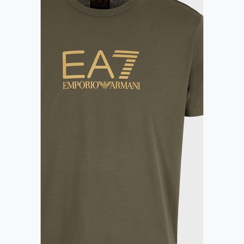 Férfi póló EA7 Emporio Armani Train Gold Label Tee Pima Big Logo beetle 3