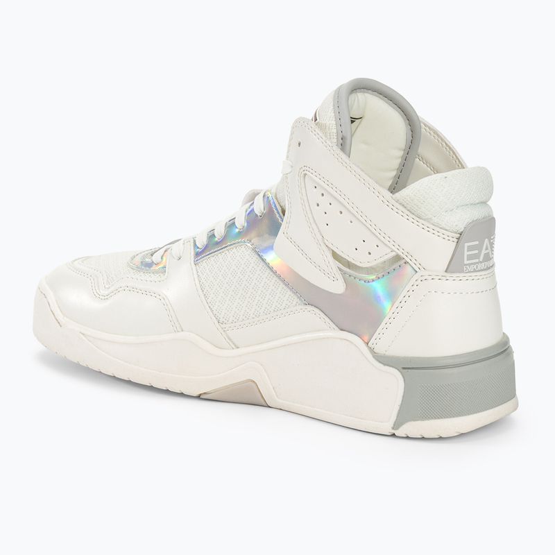 Cipő EA7 Emporio Armani Basket Mid white/iridescent 3