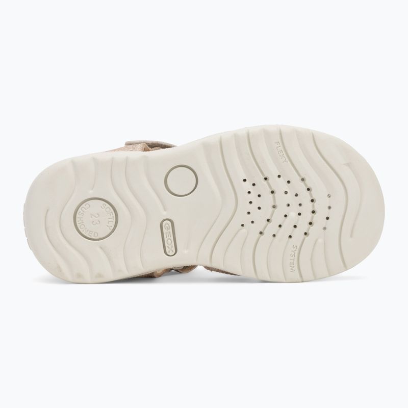 Geox Macchia fehér/arany gyermek szandálok 4