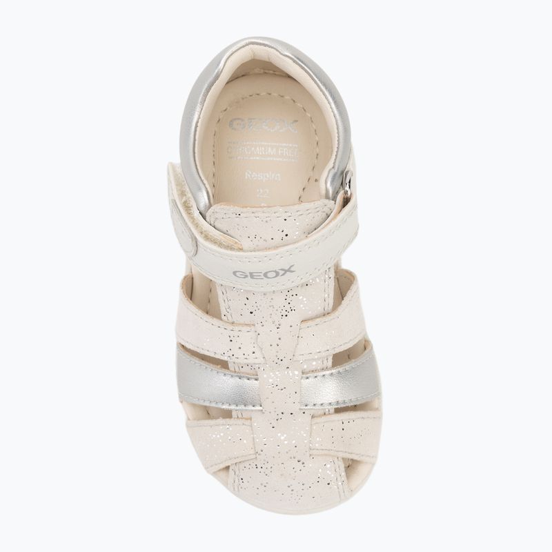 Geox Macchia fehér/ezüst gyermek szandálok 6
