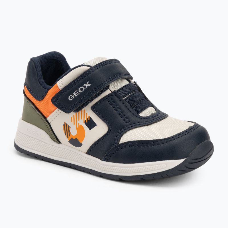 Geox Rishon navy/világos narancssárga gyermekcipő