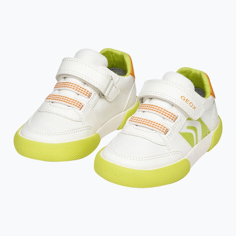 Geox Gisli fehér/fluo zöld gyermek cipő 15