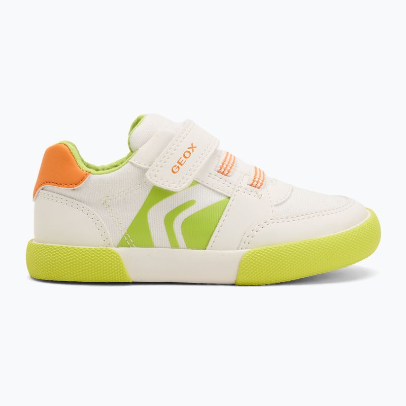 Geox Gisli fehér/fluo zöld gyermek cipő 2