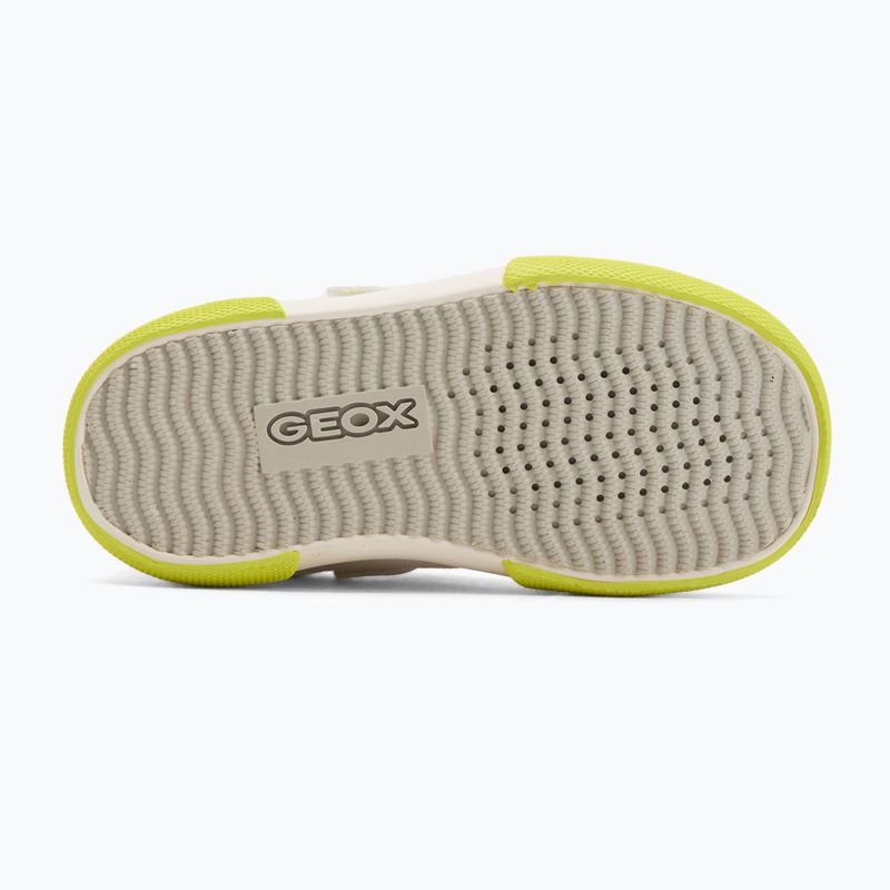 Geox Gisli fehér/fluo zöld gyermek cipő 4