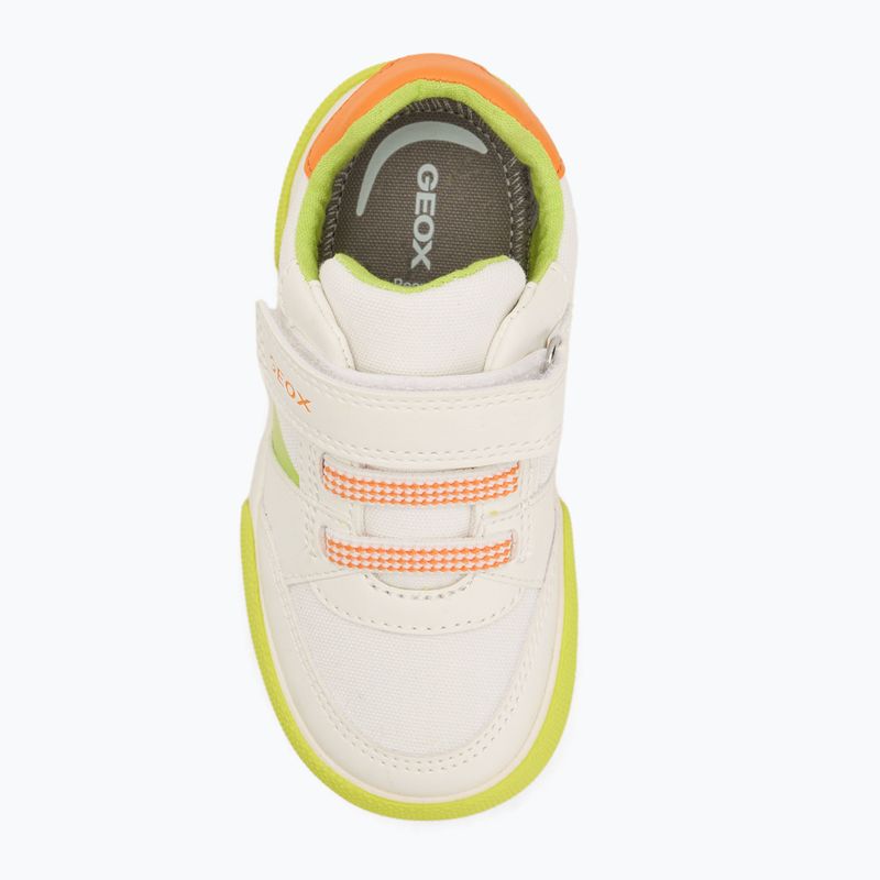 Geox Gisli fehér/fluo zöld gyermek cipő 5