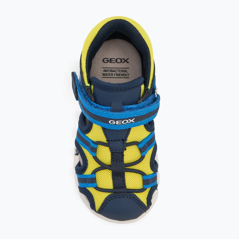 Geox Iupidoo gyermek szandál navy/fluo yellow 5