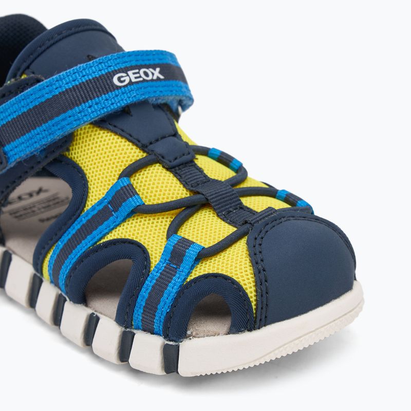 Geox Iupidoo gyermek szandál navy/fluo yellow 7