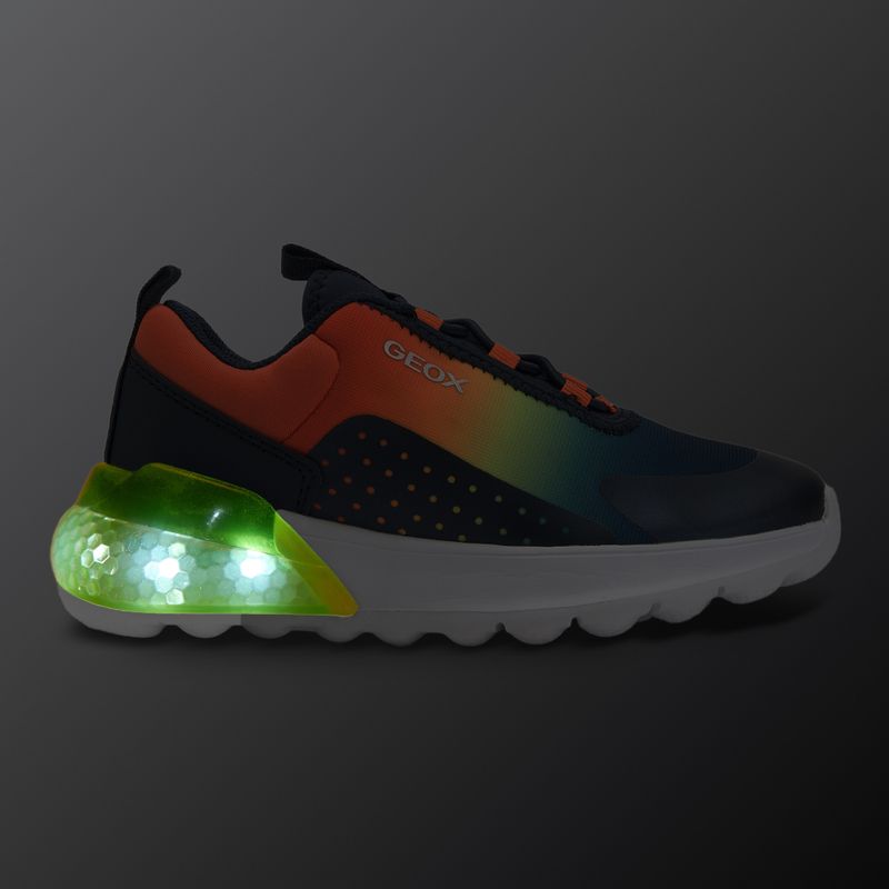 Geox Activart Illuminus navy/lime junior cipő 8