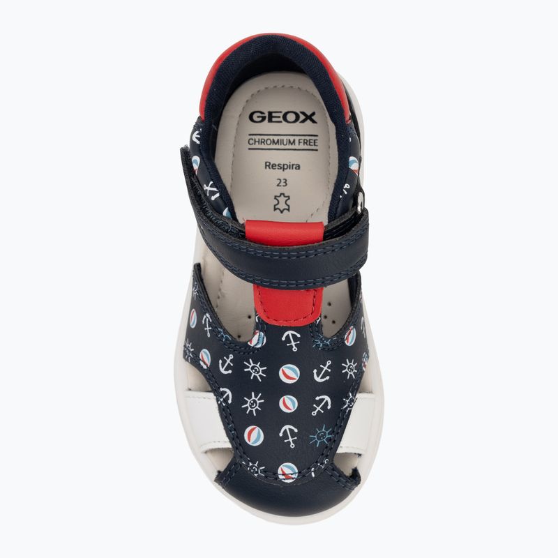 Geox Zapito tengerészkék/piros gyermek szandálok 5