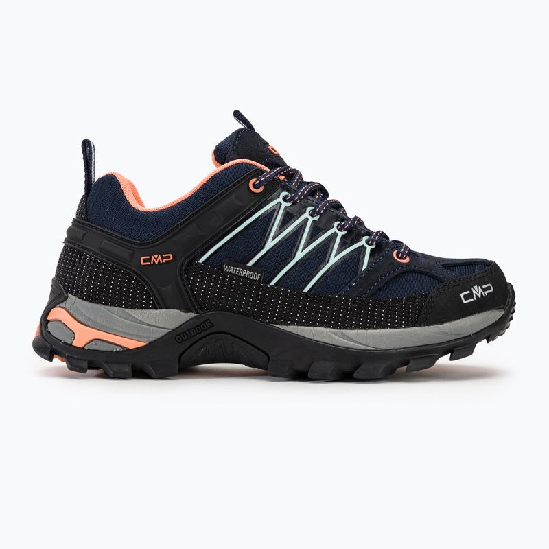 Női trekking cipő CMP Rigel Low blue/giada/peach 2