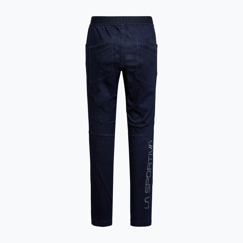 Férfi hegymászónadrág La Sportiva Cave Jeans farmer/mélytenger 2