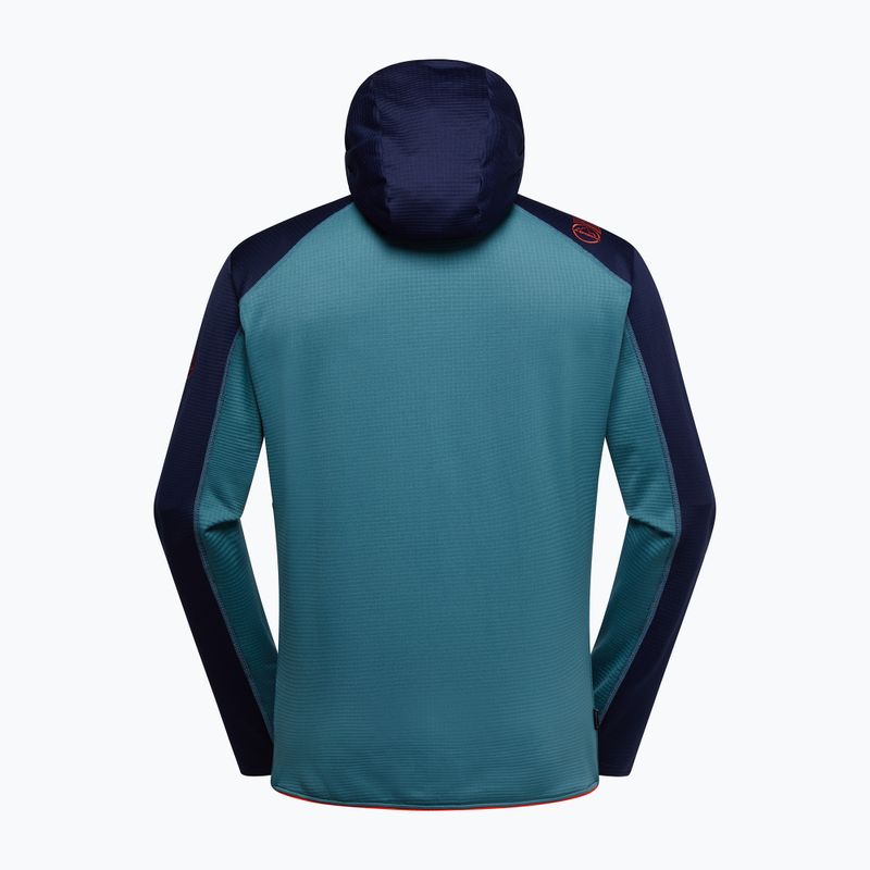 Férfi pulóver La Sportiva Upendo Hoody hurricane/ deep sea 2
