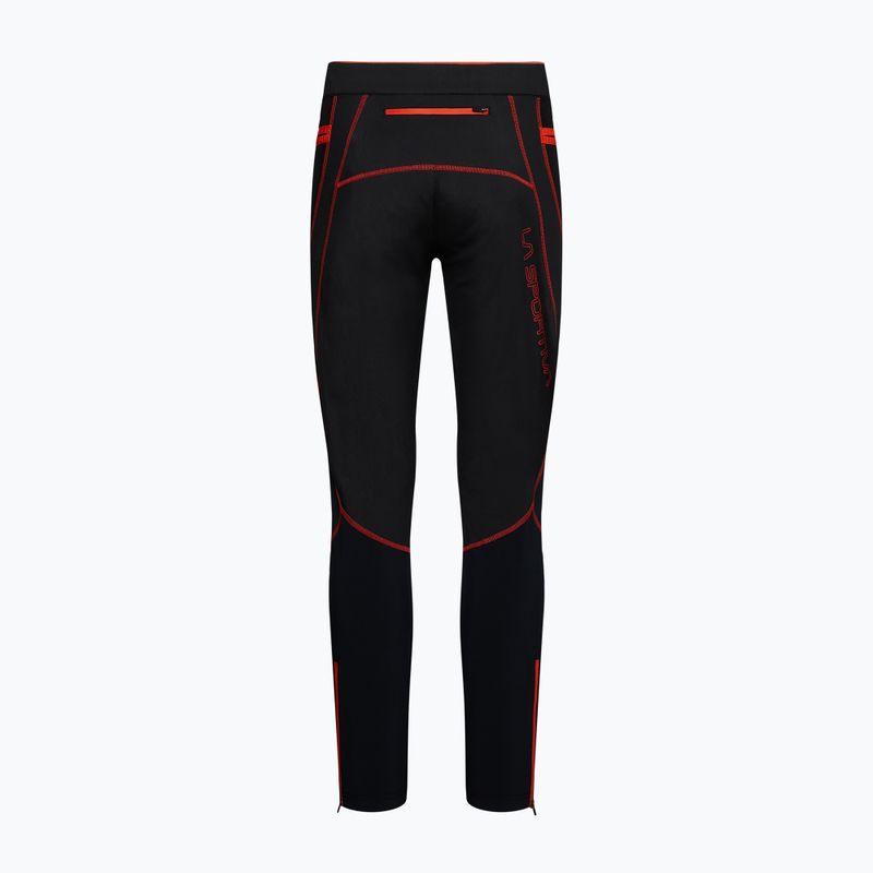 Férfi futóleggings La Sportiva Primal black/ cherry tomato 2