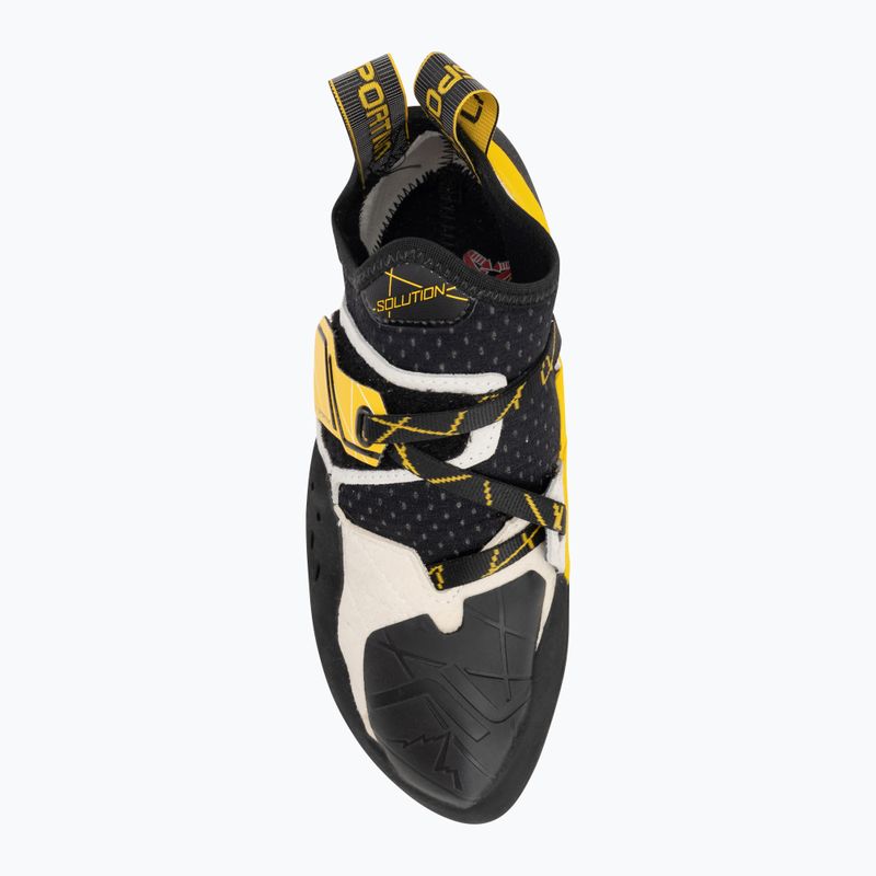 La Sportiva férfi hegymászó cipő Solution fehér/ sárga 5