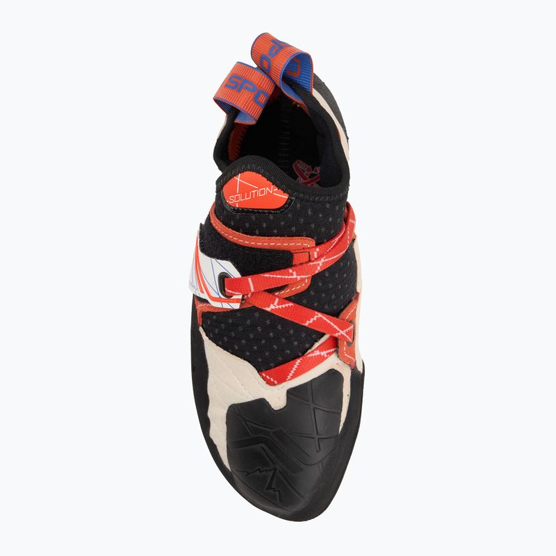 Női mászócipő  La Sportiva Solution white/lily orange 5