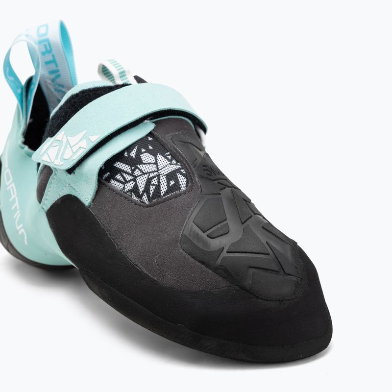 Női mászócipők La Sportiva Skwama Vegan carbon/turquoise 7