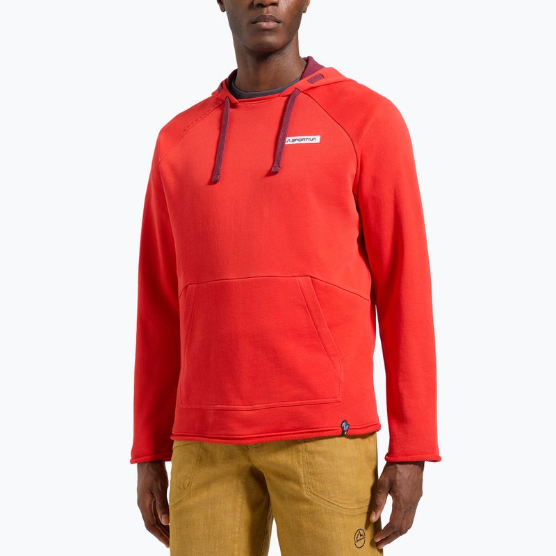 Férfi La Sportiva Telendos Hoody hegyi piros trekking melegítő pulóver