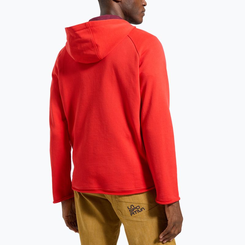 Férfi La Sportiva Telendos Hoody hegyi piros trekking melegítő pulóver 2