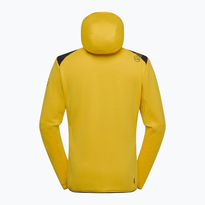 Férfi thermo kapucnis pulóver La Sportiva Lucendro Thermal Hoody yellow/black 5