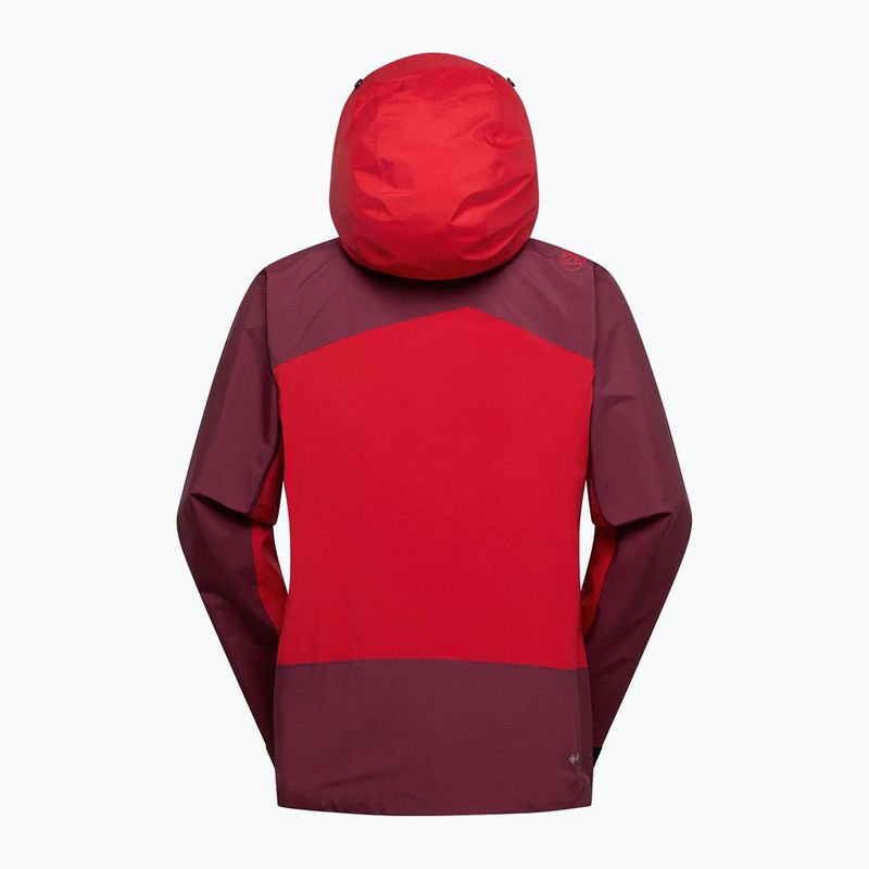 Férfi hibrid dzseki La Sportiva Alpine Guide GTX Perfomance mountain red/redwood 4