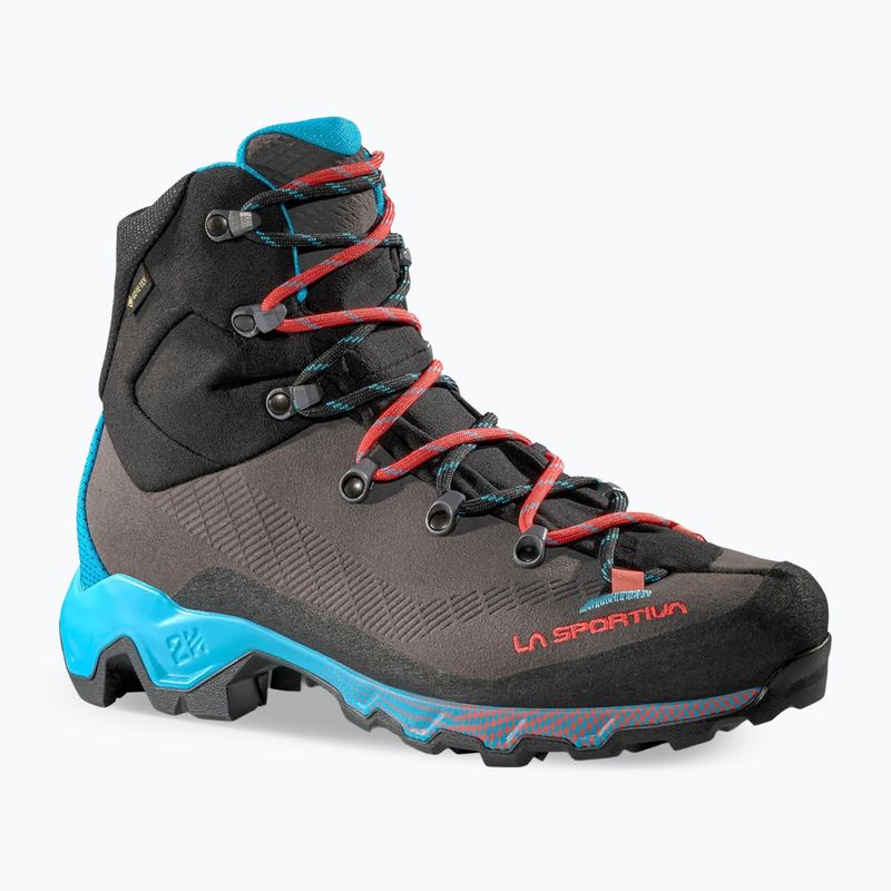 Női túracipő La Sportiva Aequilibrium Trek GTX carbon/malibu blue 8