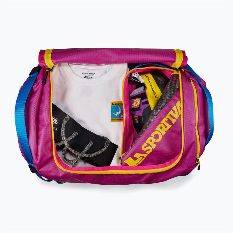 Utazótáska La Sportiva Nomad Duffel 40 l fuchsia/yellow 4