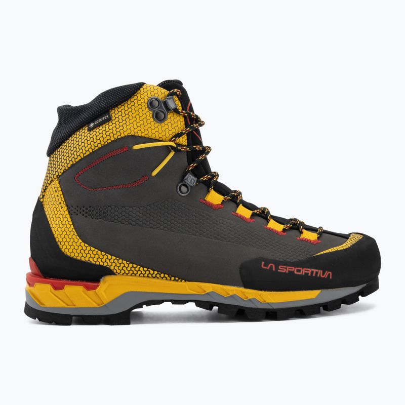 La Sportiva Trango Tech Leather férfi magashegyi bakancs GTX black/yellow 2
