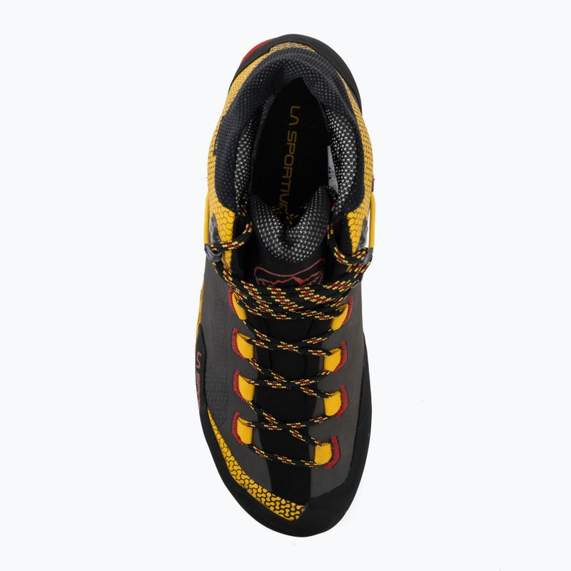 La Sportiva Trango Tech Leather férfi magashegyi bakancs GTX black/yellow 5