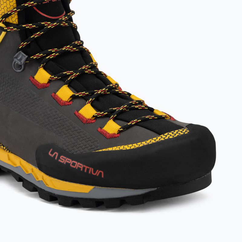 La Sportiva Trango Tech Leather férfi magashegyi bakancs GTX black/yellow 7
