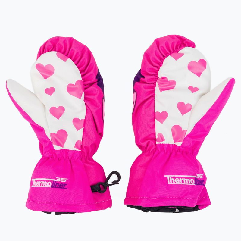 Gyermek snowboard kesztyű Level Lucky Mitt rózsaszín 4146 2