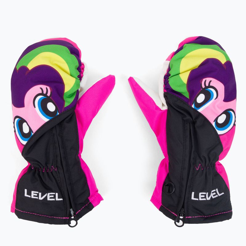 Gyermek snowboard kesztyű Level Lucky Mitt rózsaszín 4146 3